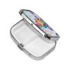 Happy Giraffe Pill Box Round Pill Case for Pocket Purse 2 Compartment Medicine Pill Organizer Cute Portable Travel Pillbox Vitamin Cod Liver Oil Storage Box Unique Gift Organizer view 2