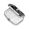 Black White Cow Face Pill Box Round Pill Case for Pocket Purse 2 Compartment Medicine Pill Organizer Cute Portable Travel Pillbox Vitamin Cod Liver Oil Storage Box Unique Gift Organizer view 2