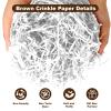 Dayacoco 2LB Crinkle Cut Paper Shred Filler,Shredded Paper For Gift Basket Filler,White Confetti,Crinkle Cut Papers For Gifts Wrapping, Basket Filling, Birthdays, Weddings, Anniversaries-White view 2
