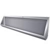 Men's Wall-Mounted Flushing Urinal, 304 Stainless Steel Trough with Drain Pipe, Commercial Outdoor Toilet for Schools, 100CM Length view 1