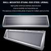 Men's Wall-Mounted Flushing Urinal, 304 Stainless Steel Trough with Drain Pipe, Commercial Outdoor Toilet for Schools, 100CM Length view 2
