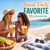 10 Pack 34oz Plastic Cups with Lids and Straws, Disposable Iced Coffee Cups with Lids,Sturdy & Food Safe Drink Buckets for Cold/Hot Drinks,Smoothies, Fruit Drinks Cups Summer Beverages,Bar/Beach Party view 2