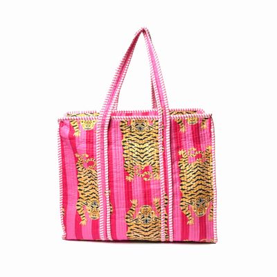 PINK TREASURE Eco-Friendly Jute Gift Tote Bag with Transparent Front & Lace Design Reusable Multipurpose Handbag for Return Gifts, Shopping, or Storage(Pink)