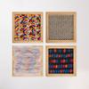 4-Piece Wooden Frame Sensory Touch Panel Set|Tactile Interactive Material Panels with Assorted Textures | Wall-Mounted Sensory Boards for Tactile Exploration & Focus Development view 1