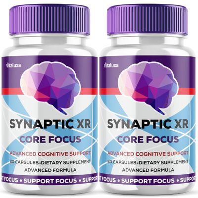 (2 Pack) Synaptic XR Core Focus Capsules, Synaptic XR Supplement Advanced Cognitive Strength Supplement for Memory, Advanced Brain Health Formula, Overall Wellness Support Reviews, USA (120 Capsules)