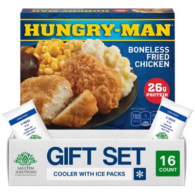 Salutem Vita Boneless Fried Chicken Frozen Meal, 16 oz, Gift Set Pack of 16