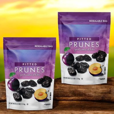 Dried Pitted Prunes Member Mark Quality, 2 Pack of 40 oz Resealable Bags High in Fiber, Naturally Sweet, Great for Snacking, Baking & Smoothies
