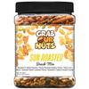 Grab Our Nuts Sun Roasted Snack Mix 36 Ounce Jar: Peanuts, Honey Roasted Sesame Sticks, Salsa Corn Sticks, Roasted Cashew Pieces, Roasted & Salted Pumpkin Seeds view 1