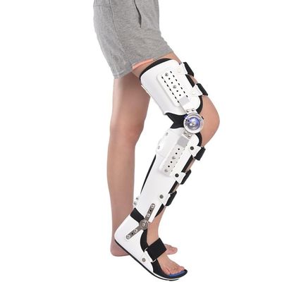 Knee, Ankle & Foot Orthosis Hinged Foot Support Brace Full Leg Stabilizer Orthosis Splint For Lower Limb Injuries Post Knee And Foots Protector Also Used For Achilles Pain Relief(RIGHT)
