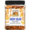 Grab Our Nuts Ragin' Cajun Snack Mix 32 Ounce Jar: Cajun Sesame Sticks, Cheese Corn Sticks, Hot Nacho Peanuts, Chili Crescent Bits view 1
