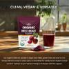 Organic Beet Root Powder (8oz) USDA Organic Beetroot Powder Supplement - Energy, Heart & Immune Support for Adults - Vegan Beetroot Juice - Rich in Nitrates - Non GMO, Gluten-Free & Made in USA view 4