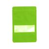 100PCS Foil Pouch Mylar Bags with Clear Window,ULIFESTAR Stand Up Sealable Bags with Tear Notches,Resealable for Food,Party Favors,Gift Packaging etc(10 * 15cm/3.94 * 5.91",Green) view 1