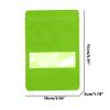 100PCS Foil Pouch Mylar Bags with Clear Window,ULIFESTAR Stand Up Sealable Bags with Tear Notches,Resealable for Food,Party Favors,Gift Packaging etc(10 * 15cm/3.94 * 5.91",Green) view 2