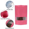 100PCS Foil Pouch Mylar Bags with Clear Window,ULIFESTAR Stand Up Sealable Bags with Tear Notches,Resealable for Food,Party Favors,Gift Packaging and Small Business(10 * 15cm/3.94 * 5.91",Pink) view 4