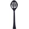 10.5 inch Black Slotted Plastic Serving Spoon Durable Disposable Utensil for Buffet, Salads, Catering, Parties, Events, BBQs & Food Service (72) view 1