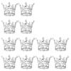 Rsstarxi 6 Pack Silver Queen Crown Cake Topper 3D Mini Crown Cake Pick for Baby Shower Kids Girls Birthday Anniversary Party Cake Decorations Supplies view 1