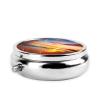 Pill Box Small Pill Case for Pocket & Purse Pill Organizer Portable Pill Container Cute Medicine Organizer Tropical Sunrise on The Beach Travel Pillbox for Vitamin Fish Oil Supplements view 3