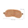 Gogogmee Cute Cartoon Plush Eye Mask for Sleeping 2pcs Faux Fur Sleep Mask Set in Pink and Brown Soft for Nap and Travel Light Blocking Eye Covers for Kids view 2