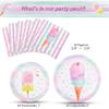 WERNNSAI 12 Pcs Ice Cream Candy Boxes + 48PCS Ice Cream Party Supplies view 4