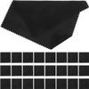 50pcs Glasses Cleaning Cloths Lint-Free Eyeglass and Screen Cleaner for Safe Efficient Cleaning 5.5in Black Microfiber Cloths view 1