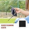 50pcs Glasses Cleaning Cloths Lint-Free Eyeglass and Screen Cleaner for Safe Efficient Cleaning 5.5in Black Microfiber Cloths view 4