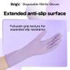 Brigic 12-Inch Extended Disposable Nitrile Gloves | Latex-Free & Powder-Free | Full Palm Textured Grip | Multipurpose for Home, Kitchen, Beauty & Garden lemon Yellow, Large (Pack of 100) view 3