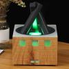 Pssopp Aromatherapy Diffuser Humidifier, Quiet and Colorful 400ml Essential Oil Air Diffuser Campfire Ornament for Home Office (US Plug 100-240V) view 3