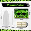 1.6mm Ultra-Thin Anti-Slip 17mm Long Silicone Nose Pads for Glasses-Replacement Anti-Slip Nose Pads, with Super Sticky Backing for Eyeglasses, Sunglasses & Blue Light Glasses view 2