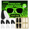 1.6mm Ultra-Thin Anti-Slip 17mm Long Silicone Nose Pads for Glasses-Replacement Anti-Slip Nose Pads, with Super Sticky Backing for Eyeglasses, Sunglasses & Blue Light Glasses view 1