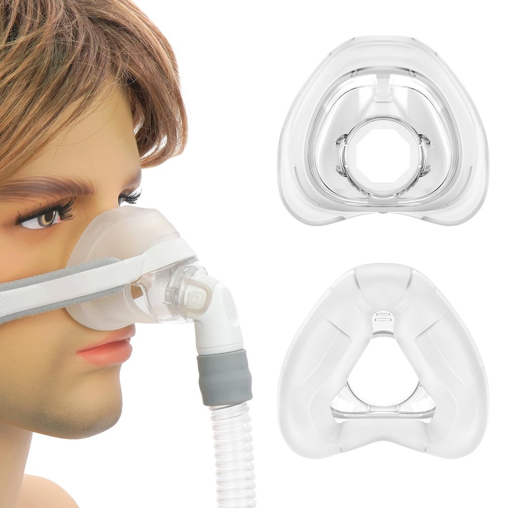2 Packs Nasal Mask Cushion for ResMed AirFit N20, Reliable Seal & Perfect Fit Replacement N20 CPAP Mask, Covers Nose with Advanced Silicone Technology - Large
