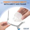 2 Packs Nasal Mask Cushion for ResMed AirFit N20, Reliable Seal & Perfect Fit Replacement N20 CPAP Mask, Covers Nose with Advanced Silicone Technology - Large view 3