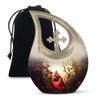 JAGLASH Northen Cardinal Large Memorial urns for Ashes Adult Female - Cremation urn for Ashes Adult Man - Funeral Decorative 10 inch view 1