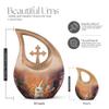 JAGLASH Rabbit Cremation Urn for Ashes - Tear Drop Urns for Human Ashes - 10 Bunny Memorial Urn for Adults view 2