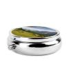 Pill Box Small Pill Case for Pocket & Purse Pill Organizer Portable Pill Container Cute Medicine Organizer Mountain Pasture Grazing Horses Travel Pillbox for Vitamin Fish Oil Supplements view 3