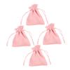 BAZEITFLOW 4pcs Drawstring Candy Bag Portable Treats Pouch for Parties Festivals and Wrapping Lightweight and Reusable Storage Bags Ruffled Edge view 1
