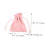 BAZEITFLOW 4pcs Drawstring Candy Bag Portable Treats Pouch for Parties Festivals and Wrapping Lightweight and Reusable Storage Bags Ruffled Edge view 2