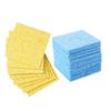 100-Pack High-Temperature Soldering Iron Tip Cleaner Sponges - Compressed Wood Pulp for Phone Repair & Desoldering (Blue Square 100 * 60 * 10mm) view 3