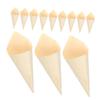VALICLUD 50pcs Wooden Ice Cream Containers for Food Cones Charcuterie Cones Wedding Decor Ice Molds view 1
