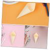 VALICLUD 50pcs Wooden Ice Cream Containers for Food Cones Charcuterie Cones Wedding Decor Ice Molds view 3