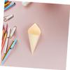 VALICLUD 50pcs Wooden Ice Cream Containers for Food Cones Charcuterie Cones Wedding Decor Ice Molds view 4