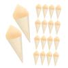 GLEAVI 50pcs Wooden Ice Cream Cones Miniature Cones for Baking Charcuterie Parties Hand Comfort Natural Insulation