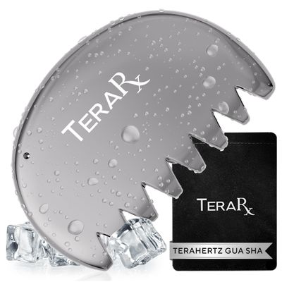 TeraRX Terahertz Gua Sha Comb Authentic Terahertz Massage Tool for Scalp, Face & Neck Anti-Static Scalp Massage Comb for Tension Relief, Circulation & Daily Self-Care Routine