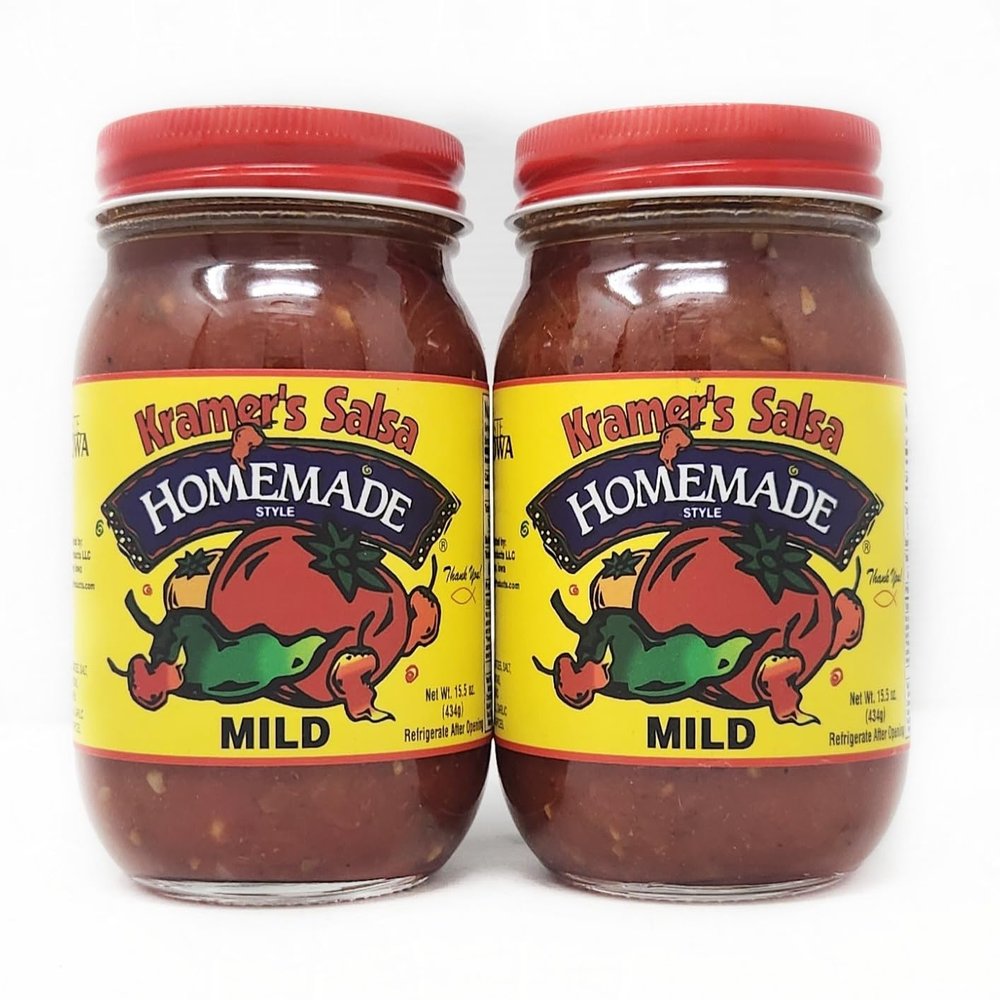 2 Pack of Salsa Made in Iowa Kramers 15.5oz Jars (Mild)