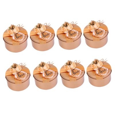 SHERCHPRY 8pcs Elegant Wedding Candy Box Chic Storage Boxes for and Ornaments for Wedding Decorations and Guest Favors