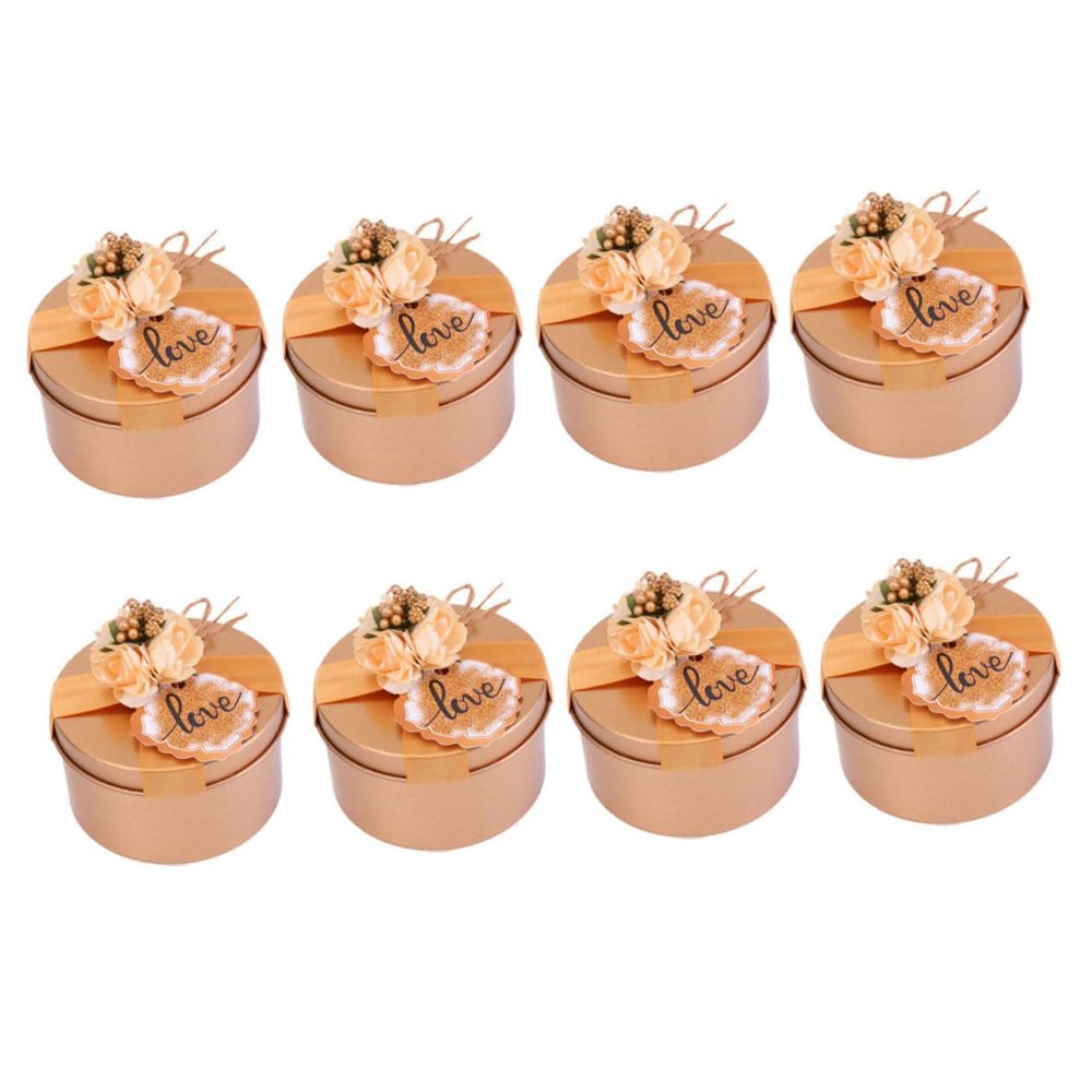 SHERCHPRY 8pcs Elegant Wedding Candy Box Chic Storage Boxes for and Ornaments for Wedding Decorations and Guest Favors