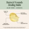 Burns & Wounds Balm with Aloe Vera & Cassava Soothing, Repairing, and Regenerating Skin Balm 5oz view 3