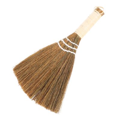 CHILDWEET Soft Hand Broom for Household Cleaning Lightweight Portable Dust Sweeping Brush for Living Rooms Bedrooms and Kitchens Woven Silvergrass Design for and Use