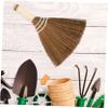 CHILDWEET Soft Hand Broom for Household Cleaning Lightweight Portable Dust Sweeping Brush for Living Rooms Bedrooms and Kitchens Woven Silvergrass Design for and Use view 4