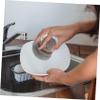 Steel Scrubber with Handle Kitchen Dish Scrub Brush Set view 3