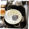 Steel Scrubber with Handle Kitchen Dish Scrub Brush Set view 4